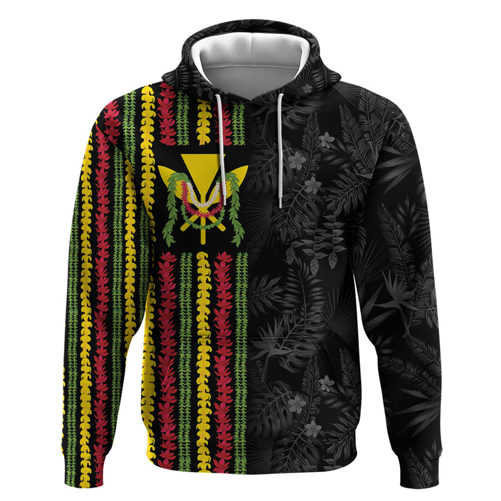 Hawaii Lei Kanaka Maoli Flag Hoodie Tropical Vibes