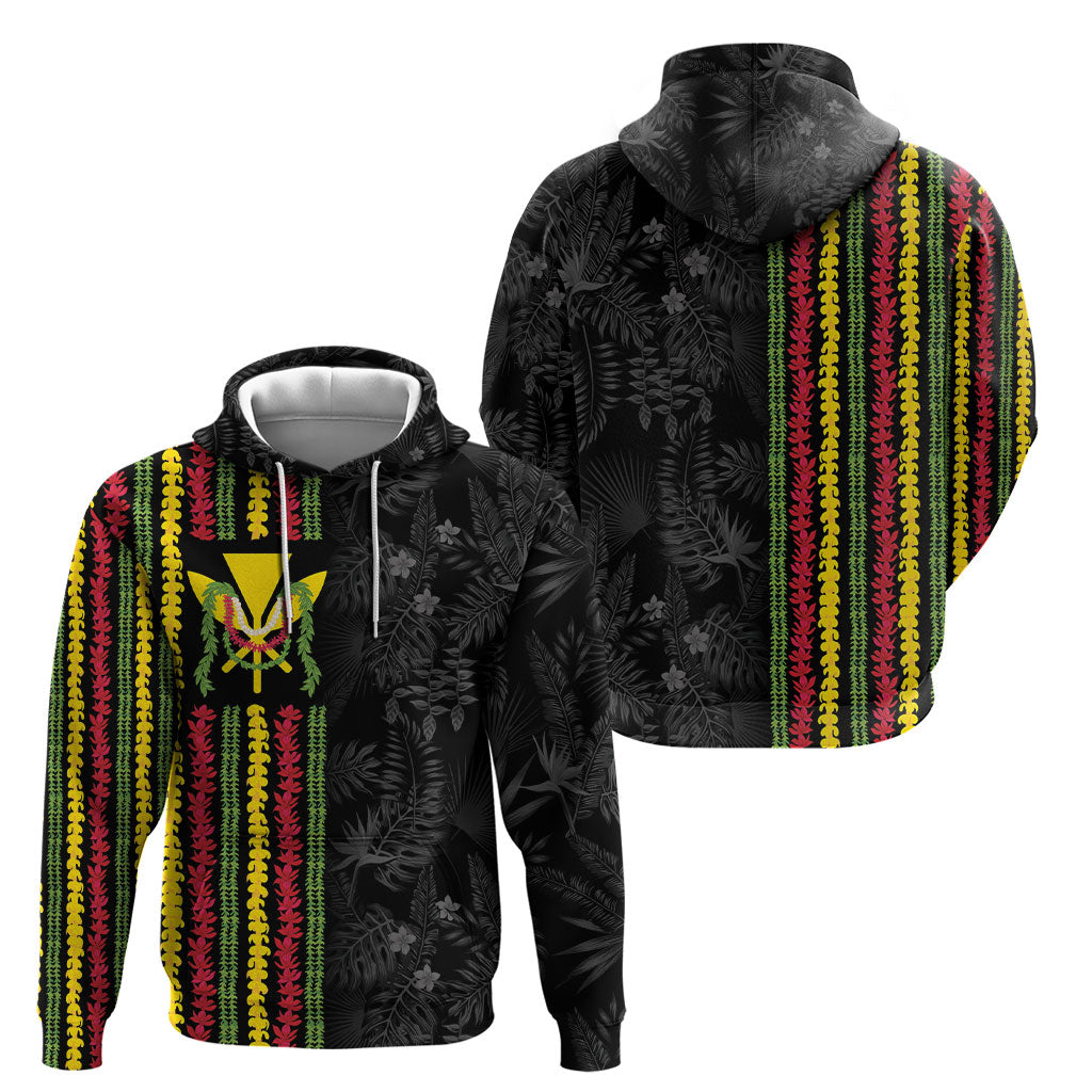 Hawaii Lei Kanaka Maoli Flag Hoodie Tropical Vibes
