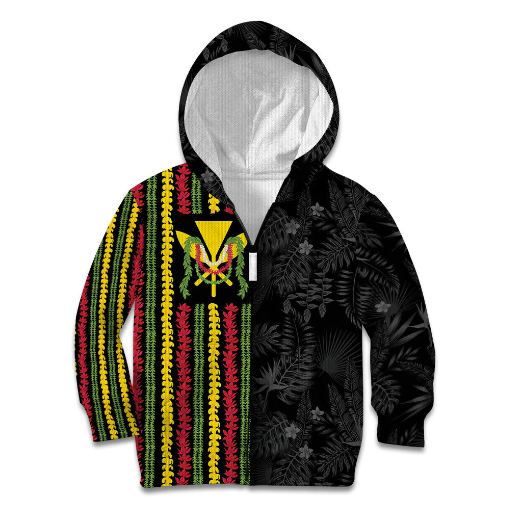 Hawaii Lei Kanaka Maoli Flag Kid Hoodie Tropical Vibes