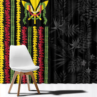 Hawaii Lei Kanaka Maoli Flag Window Curtain Tropical Vibes