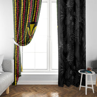 Hawaii Lei Kanaka Maoli Flag Window Curtain Tropical Vibes