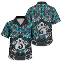 New Zealand Maori Family Matching Long Sleeve Bodycon Dress and Hawaiian Shirt Poutama Pikorua - Single Twist Paua Shell