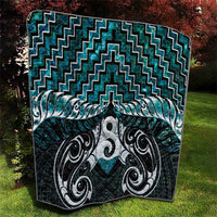 New Zealand Maori Quilt Poutama Pikorua - Single Twist Paua Shell