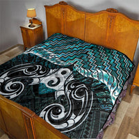 New Zealand Maori Quilt Poutama Pikorua - Single Twist Paua Shell