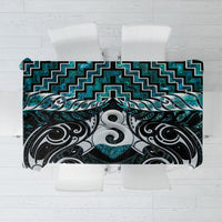 New Zealand Maori Tablecloth Poutama Pikorua - Single Twist Paua Shell