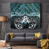 New Zealand Maori Tapestry Poutama Pikorua - Single Twist Paua Shell