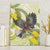 New Zealand Piwakawaka Fantail Bird Canvas Wall Art With Kowhai Flowers