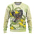 New Zealand Piwakawaka Fantail Bird Ugly Christmas Sweater With Kowhai Flowers