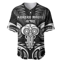 New Zealand Te Reo Maori Baseball Jersey Korero Maori Ai Au LT05 Black - Polynesian Pride
