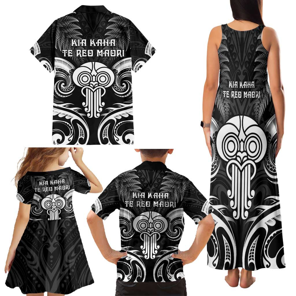 New Zealand Te Reo Maori Family Matching Tank Maxi Dress and Hawaiian Shirt Korero Maori Ai Au LT05 - Polynesian Pride