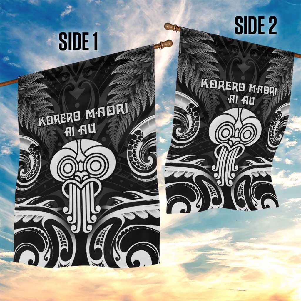 New Zealand Te Reo Maori Garden Flag Korero Maori Ai Au LT05 - Polynesian Pride