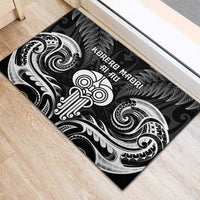 New Zealand Te Reo Maori Rubber Doormat Korero Maori Ai Au LT05 - Polynesian Pride