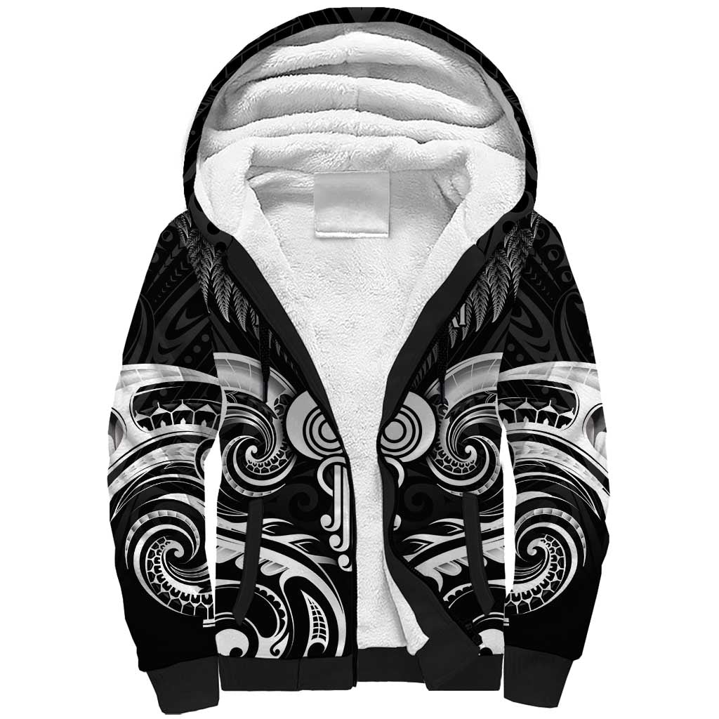 New Zealand Te Reo Maori Sherpa Hoodie Korero Maori Ai Au