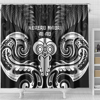 New Zealand Te Reo Maori Shower Curtain Korero Maori Ai Au LT05 - Polynesian Pride