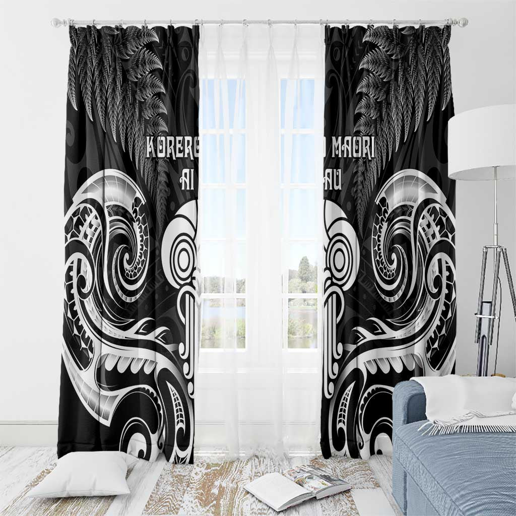 New Zealand Te Reo Maori Window Curtain Korero Maori Ai Au