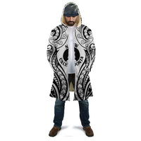 New Caledonia Day Cloak Polynesian Curves White Color - Polynesian Pride