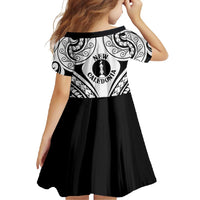 New Caledonia Day Family Matching Mermaid Dress and Hawaiian Shirt Polynesian Curves White Color - Polynesian Pride