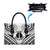 New Caledonia Day Leather Bag Polynesian Curves White Color - Polynesian Pride