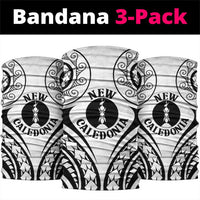 New Caledonia Day Neck Gaiter Polynesian Curves White Color LT05