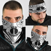 New Caledonia Day Neck Gaiter Polynesian Curves White Color LT05