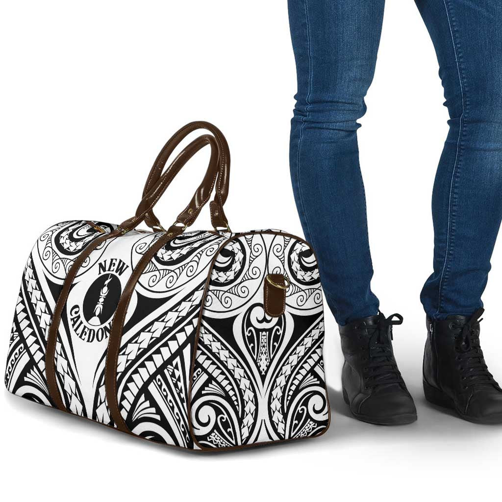 New Caledonia Day Travel Bag Polynesian Curves White Color - Polynesian Pride