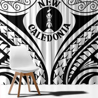 New Caledonia Day Window Curtain Polynesian Curves White Color LT05 - Polynesian Pride