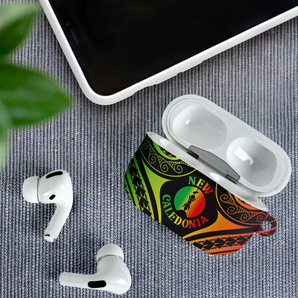 New Caledonia Day AirPods Case Polynesian Curves Reggae Color - Polynesian Pride