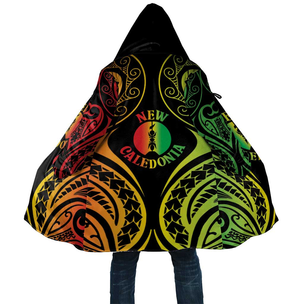 New Caledonia Day Cloak Polynesian Curves Reggae Color - Polynesian Pride