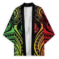 New Caledonia Day Kimono Polynesian Curves Reggae Color LT05 Unisex Reggae - Polynesian Pride