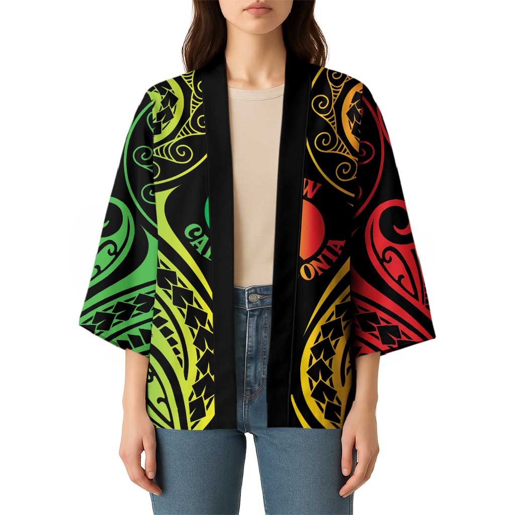 New Caledonia Day Kimono Polynesian Curves Reggae Color LT05 - Polynesian Pride