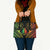 New Caledonia Day Leather Bag Polynesian Curves Reggae Color - Polynesian Pride