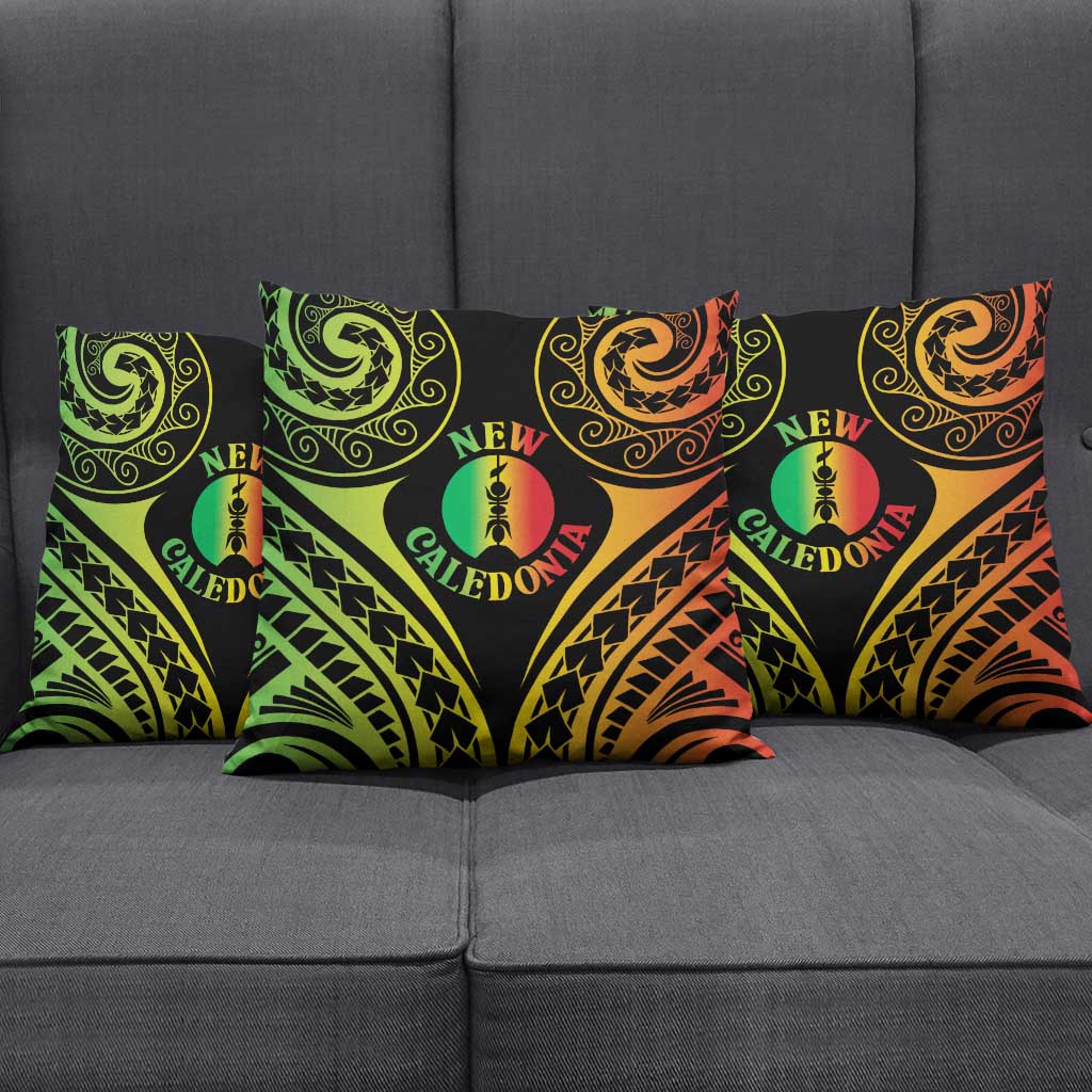 New Caledonia Day Pillow Cover Polynesian Curves Reggae Color - Polynesian Pride