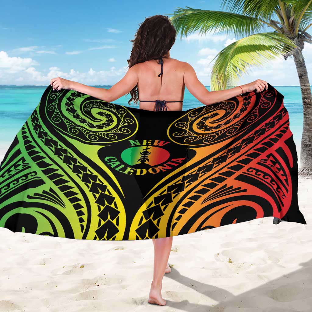 New Caledonia Day Sarong Polynesian Curves Reggae Color LT05 - Polynesian Pride