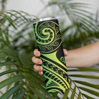 New Caledonia Day Skinny Tumbler Polynesian Curves Reggae Color - Polynesian Pride