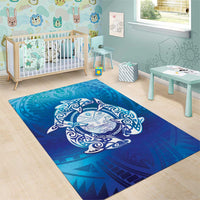 Marshall Islands Manit Day Area Rug Tribal Dolphin With Marshall Seal LT05 - Polynesian Pride