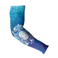 Marshall Islands Manit Day Arm Sleeves Tribal Dolphin With Marshall Seal LT05 - Polynesian Pride