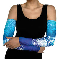 Marshall Islands Manit Day Arm Sleeves Tribal Dolphin With Marshall Seal LT05 - Polynesian Pride