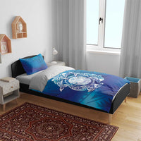 Marshall Islands Manit Day Bedding Set Tribal Dolphin With Marshall Seal LT05 - Polynesian Pride