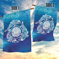 Marshall Islands Manit Day Garden Flag Tribal Dolphin With Marshall Seal LT05 - Polynesian Pride