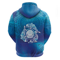 Marshall Islands Manit Day Hoodie Tribal Dolphin With Marshall Seal LT05 - Polynesian Pride
