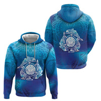Marshall Islands Manit Day Hoodie Tribal Dolphin With Marshall Seal LT05 - Polynesian Pride