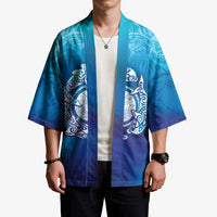 Marshall Islands Manit Day Kimono Tribal Dolphin With Marshall Seal LT05 - Polynesian Pride