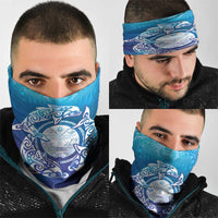 Marshall Islands Manit Day Neck Gaiter Tribal Dolphin With Marshall Seal LT05 - Polynesian Pride