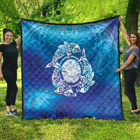 Marshall Islands Manit Day Quilt Tribal Dolphin With Marshall Seal LT05 - Polynesian Pride