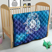 Marshall Islands Manit Day Quilt Tribal Dolphin With Marshall Seal LT05 - Polynesian Pride