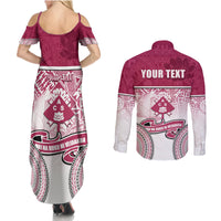 personalized-adi-cakobau-school-couples-matching-summer-maxi-dress-and-long-sleeve-button-shirts-with-fijian-tapa-pattern