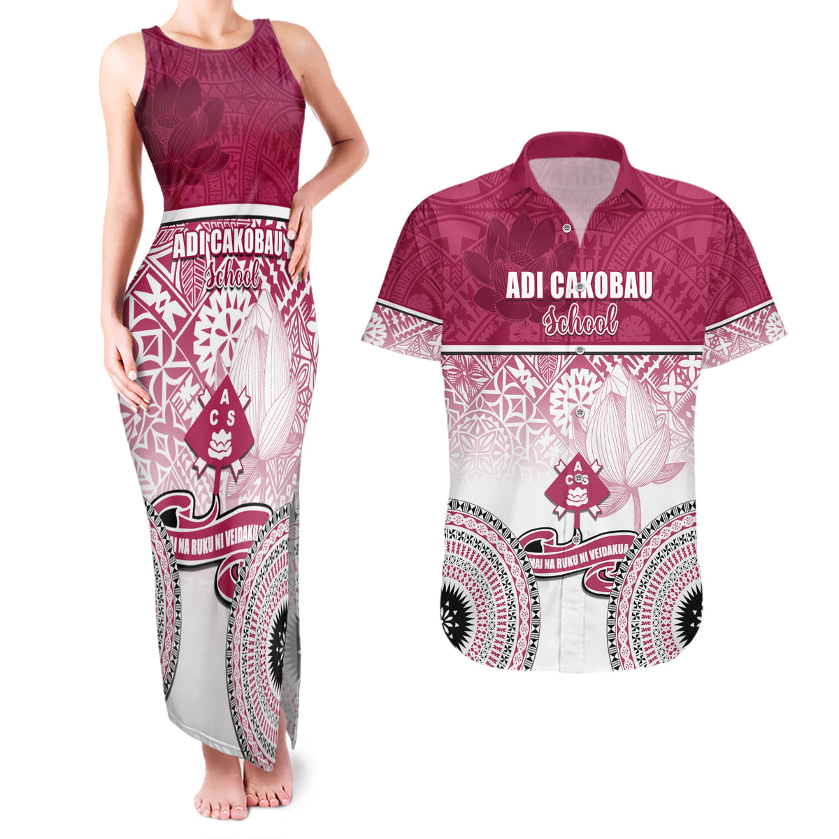 personalized-adi-cakobau-school-couples-matching-tank-maxi-dress-and-hawaiian-shirt-with-fijian-tapa-pattern