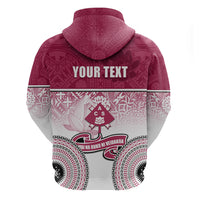 Personalized Adi Cakobau School Hoodie With Fijian Tapa Pattern LT05 - Polynesian Pride