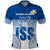 Personalized International School Suva Polo Shirt With Fijian Tapa Pattern LT05 Blue - Polynesian Pride