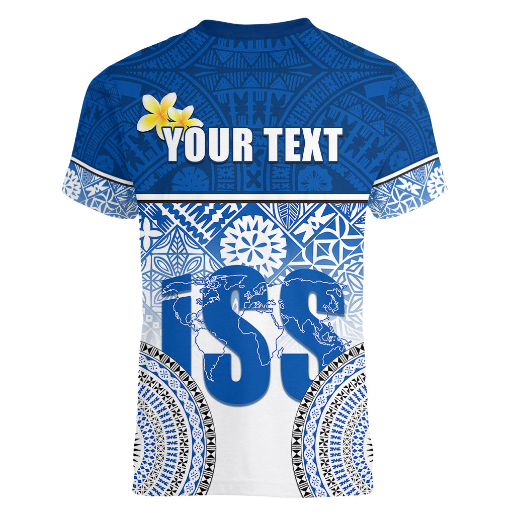 personalized-international-school-suva-women-v-neck-t-shirt-with-fijian-tapa-pattern